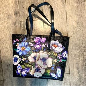 Brighton Floral Noir Jardin Lizette Handbag